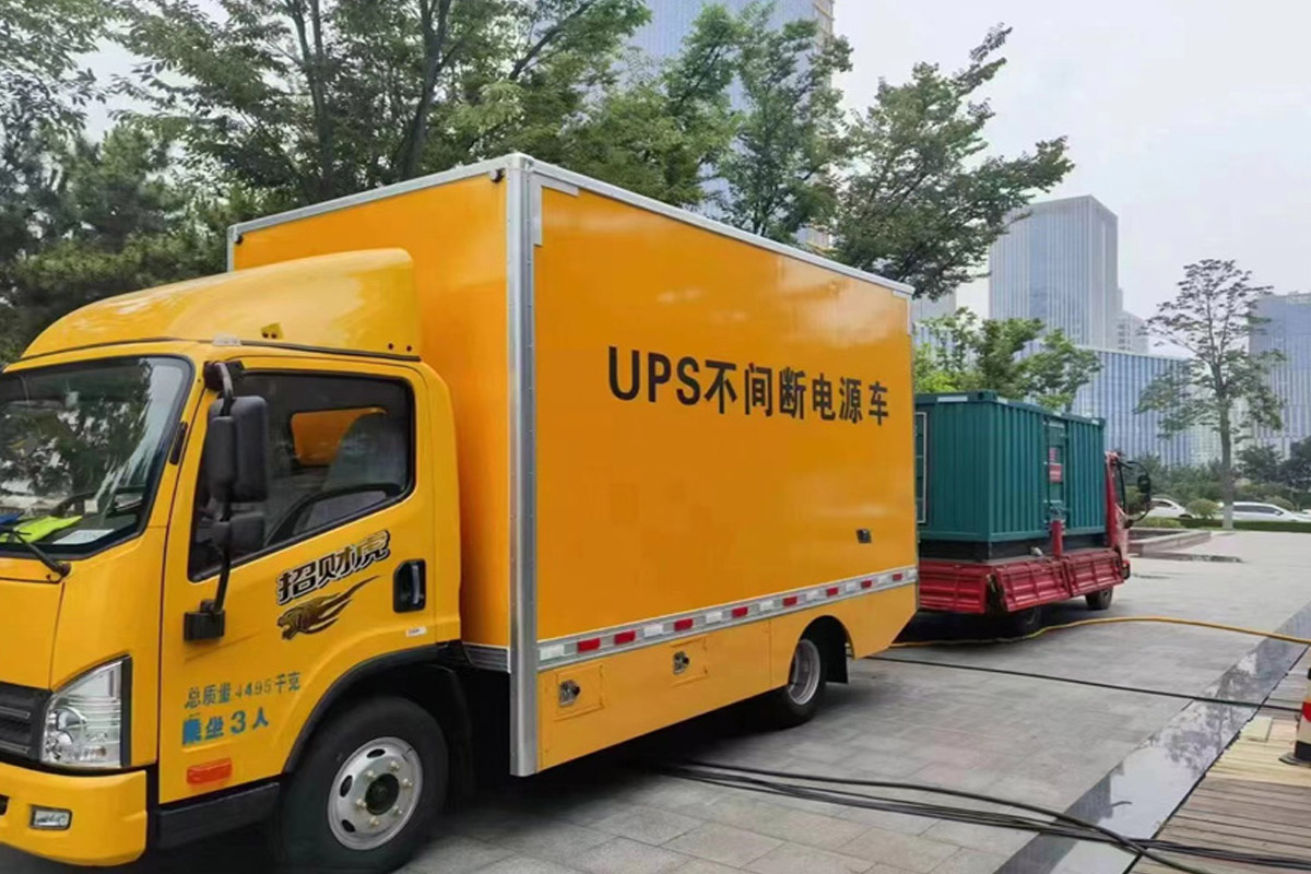 澄江发电机租赁施工现场