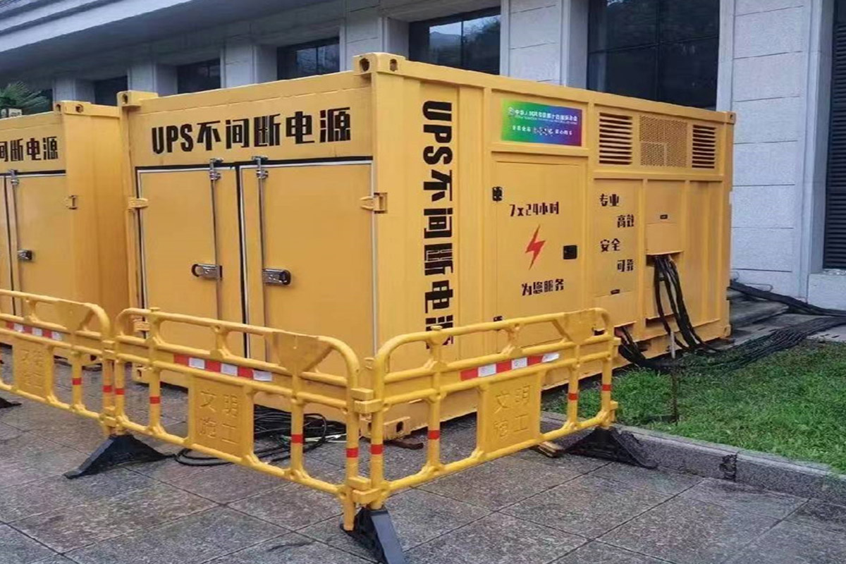 澄江发电机租赁施工现场